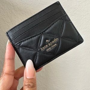 Kate Spade Leather Quilted cardholder